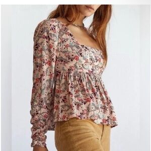 Free People Santiago Blouse Size Small NWOT